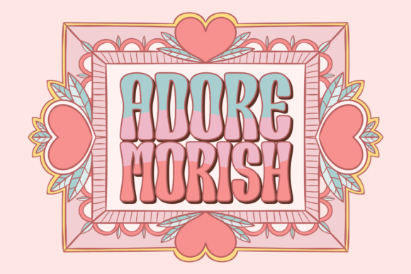 Adora Morish: A Cute Retro Display Font for Cards & Posters