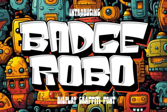 Badge Robo: A Bold 3D Display Font for Editorial Impact
