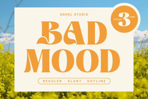 Badmood: A Bold Display Font for Modern Web Design