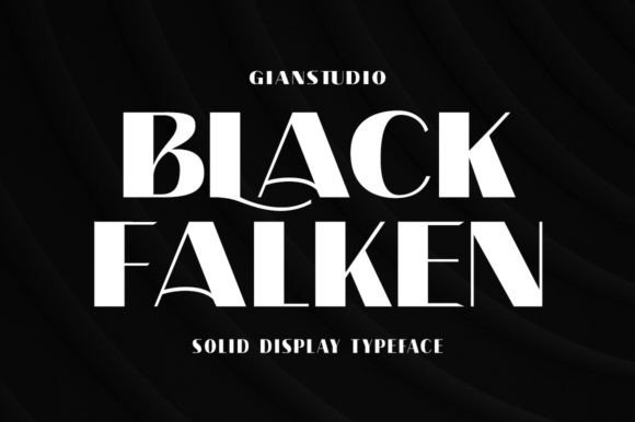 Black Falken Serif Font for Elegant Handmade Branding