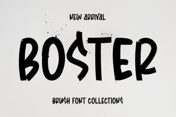 Boster: A Playful Handwritten Display Font for Crafters and Creators