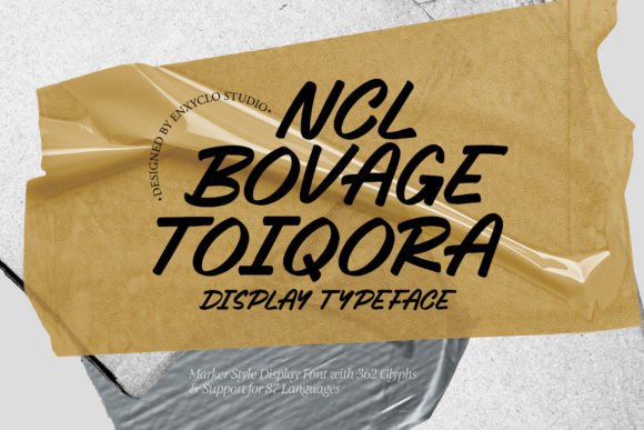 Bovage Toiqora: A Marker-Style Display Font That Elevates Your Brand