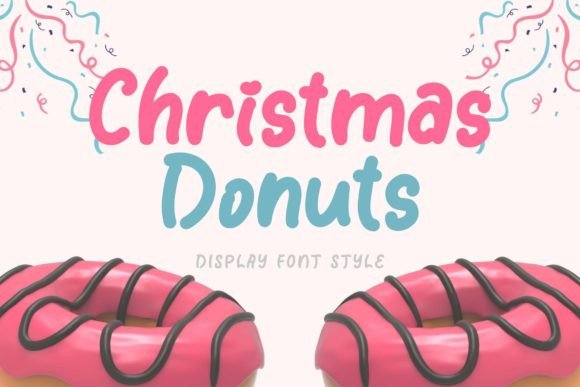 Christmas Donuts Display Font for Festive Digital Branding
