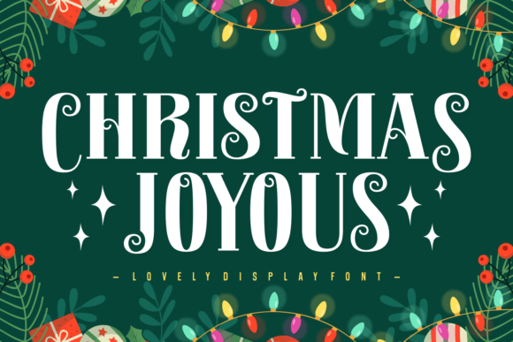 Christmas Joyous Font for Festive Campaigns