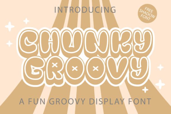 Chunky Groovy Display Font for Editorial Playfulness