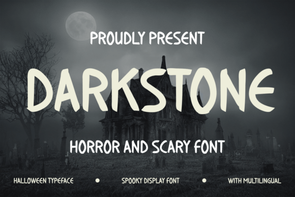 Darkstone Font for Spooky, Mysterious Branding