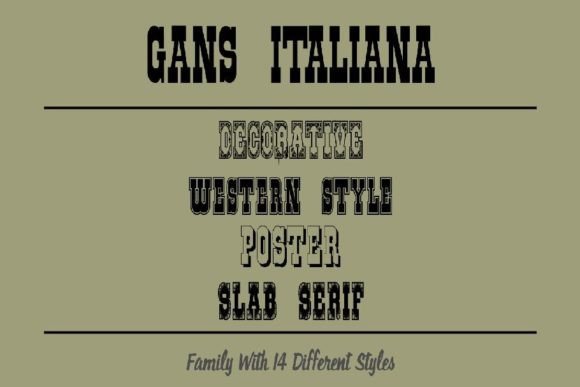 Gans Italiana Display Font for Bold Campaign Headlines