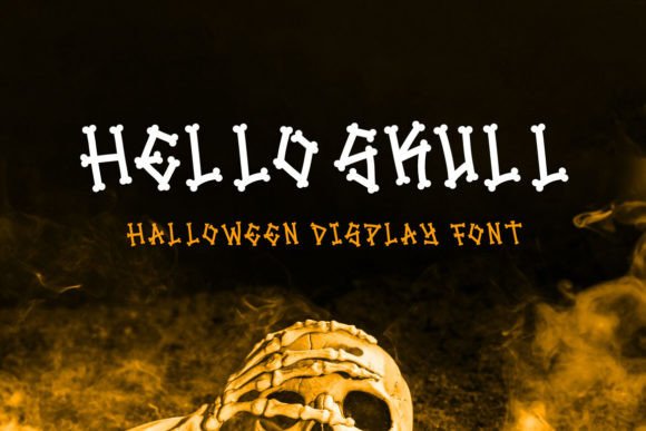 Hello Skull: A Playful Halloween Display Font for Makers