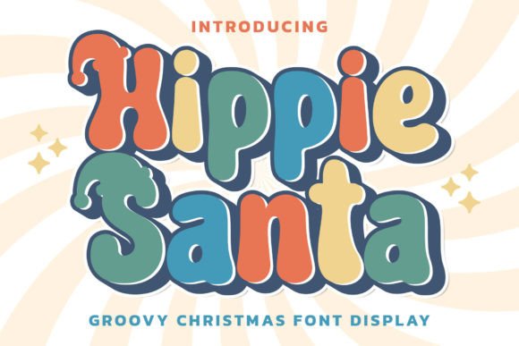 Hippie Santa Display Font for Playful Digital Branding