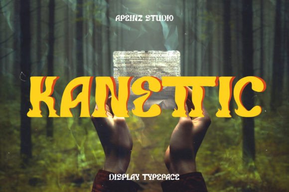 Kanettic Display Font for Handmade Branding & Printables