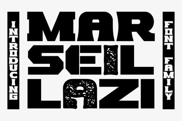 Marseilazi Font: Bold Display Typeface for Handmade Labels & Printables