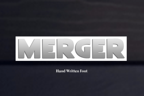 Merger Font: Elegant Display Typeface for Handmade Creators