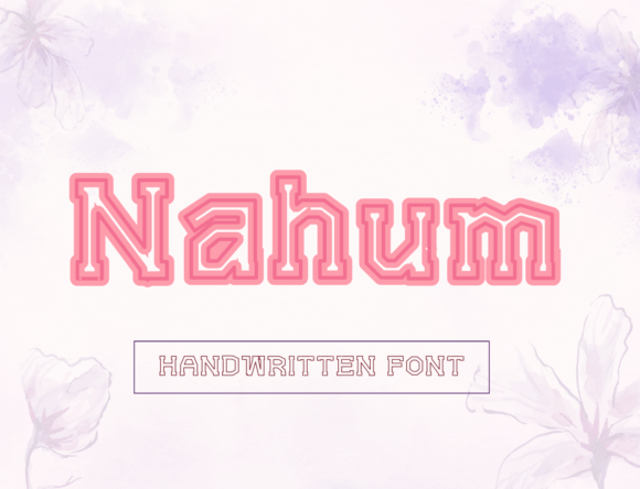 Nahum Display Font for Handmade Creators