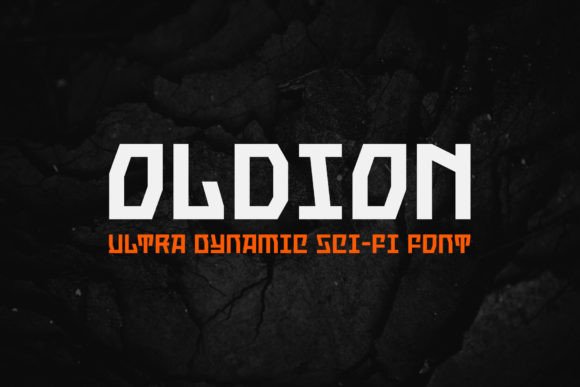 Oldion Display Font for Futuristic Craft Projects