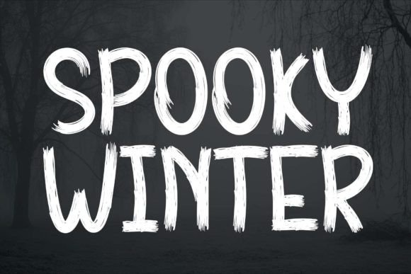 Spooky Winter: A Charming Handwritten Display Font