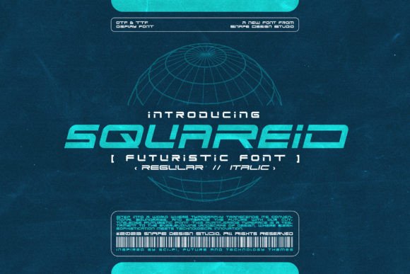 Squareid: A Futuristic Display Font for Editorial Design