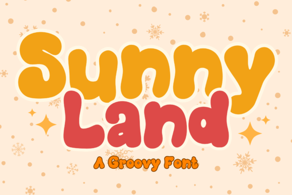Sunnyland: A Retro Groovy Display Font for Editorial Design