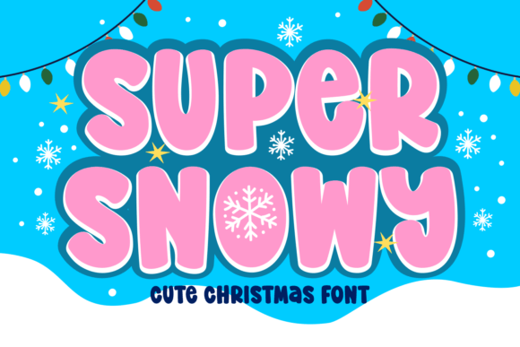 Super Snowy Christmas Font for Handmade Holiday Designs
