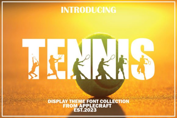 Tennis Display Font for Handmade Creators